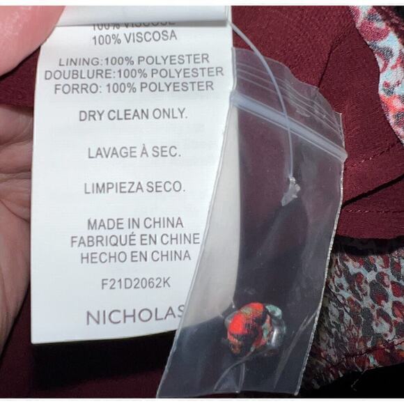 Nicholas Devan gathered snake-print crepe mini dress size 4 - Picture 16 of 16